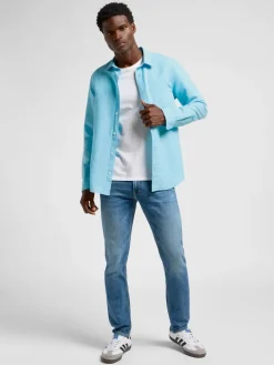 Dżinsy - Slim fit - w kolorze niebieskim