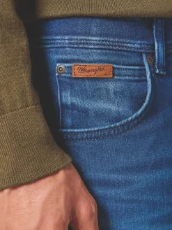 Dżinsy - Slim fit - w kolorze niebieskim