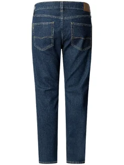 Dżinsy "Stanley" - Tapered fit - w kolorze granatowym