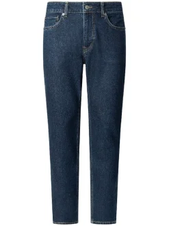 Dżinsy "Stanley" - Tapered fit - w kolorze granatowym