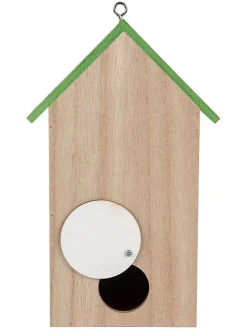 Domek w kolorze jasnobrązowo-zielonym dla ptaków - 14 x 23 x 10 cm