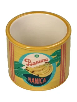 Doniczka "Banana" w kolorze żółtym - wys. 6,3 x Ø 7,3 cm