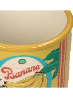 Doniczka "Banana" w kolorze żółtym - wys. 8,7 x Ø 9,8 cm