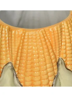 Doniczka "Corn" w kolorze żółtym - wys. 13 x Ø 16,5 cm