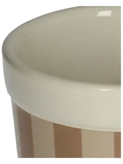 Doniczka "Yoghurt" w kolorze jasnobrązowo-beżowym - wys. 10,4 x Ø 9,7 cm
