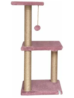 Drapak w kolorze jasnoróżowym dla kota - 28 x 80 x 35 cm