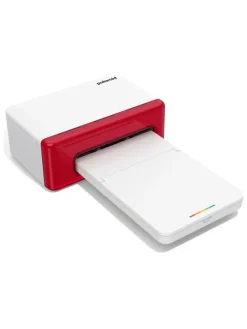 Drukarka fotograficzna "Hi Print 4x6" w kolorze biało-czerwonym