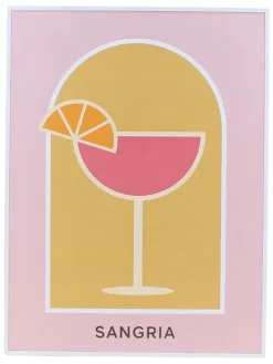 Druk artystyczny "Sangria" w ramce - 40 x 30 cm