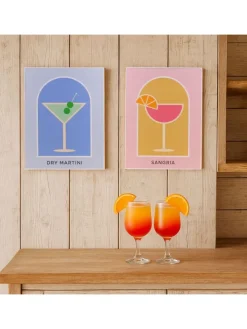 Druk artystyczny "Sangria" w ramce - 40 x 30 cm
