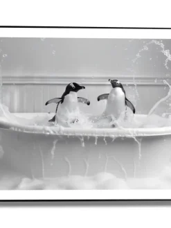 Druk artystyczny "Splashing Fun" w ramce