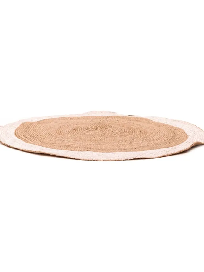 Dywan w kolorze jasnobrązowym z juty - Ø 120 cm