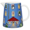 Dzbanek "Moominhouse" w kolorze czerwono-niebieskim - 1 l