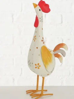 Figurka dekoracyjna "Bertos" w kolorze biało-beżowym - wys. 33,5 cm