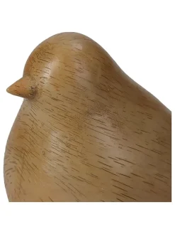 Figurka dekoracyjna "Bird" w kolorze beżowym - 14,5 x 11 x 7,7 cm