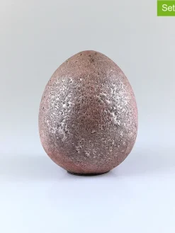 Figurka dekoracyjna "Egg" w kolorze jasnoróżowym - wys. 10 cm