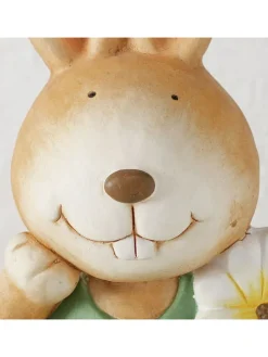 Figurka dekoracyjna "Flecky" w kolorze jasnobrązowo-zielonym - wys. 50 cm