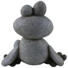 Figurka dekoracyjna "Frog" w kolorze szarym - 22 x 20 x 14,5 cm
