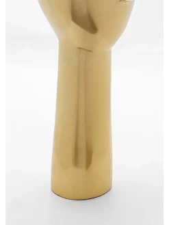 Figurka dekoracyjna "Golden Face" w kolorze złotym - wys. 36 cm