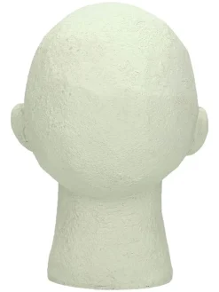 Figurka dekoracyjna "Head" w kolorze kremowym - 19 x 23 x 16 cm