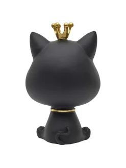 Figurka dekoracyjna w kolorze złoto-czarnym - wys. 25,5 cm