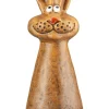 Figurka "Hoppel" w kolorze jasnobrązowym na płot - 10 x 19 x 8 cm
