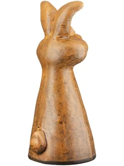 Figurka "Hoppel" w kolorze jasnobrązowym na płot - 10 x 19 x 8 cm