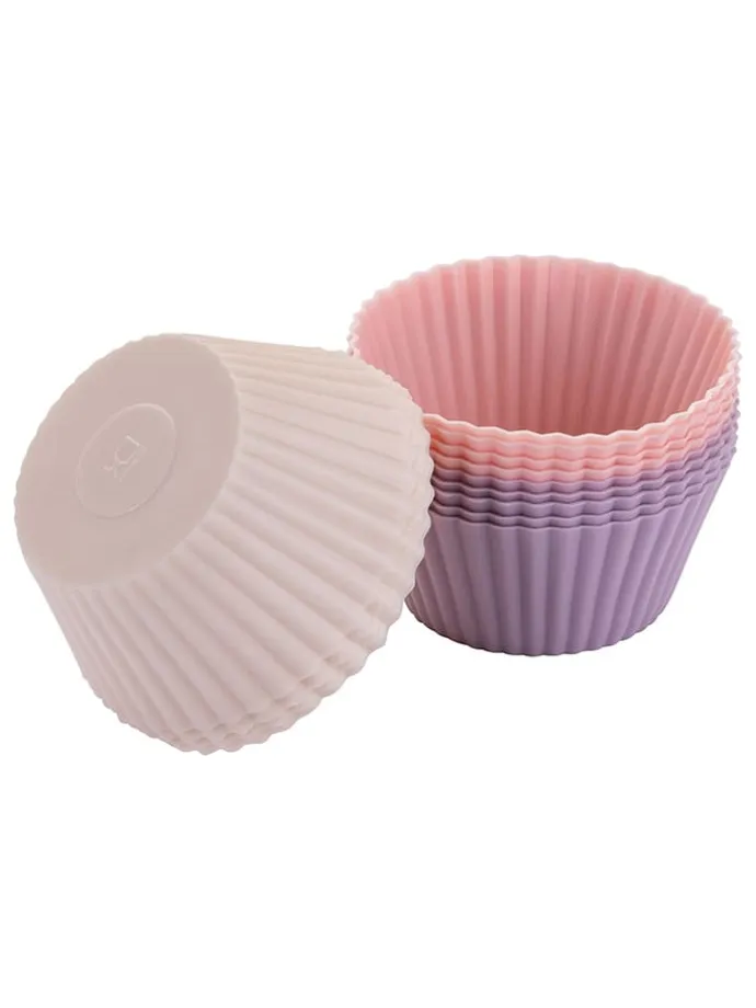 Foremki (12 szt.) w różnych kolorach do muffinek - wys. 5,7 x Ø 7 cm