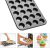 Forma "Black Metallic" w kolorze czarnym na muffinki - 38 x 26 cm
