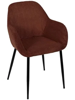 Fotele (2 szt.) w kolorze czerwono-pomarańczowym - 59 x 85 x 55,7 cm
