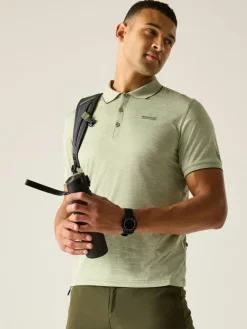 Funkcyjna koszulka polo "Remex II" w kolorze zielonym
