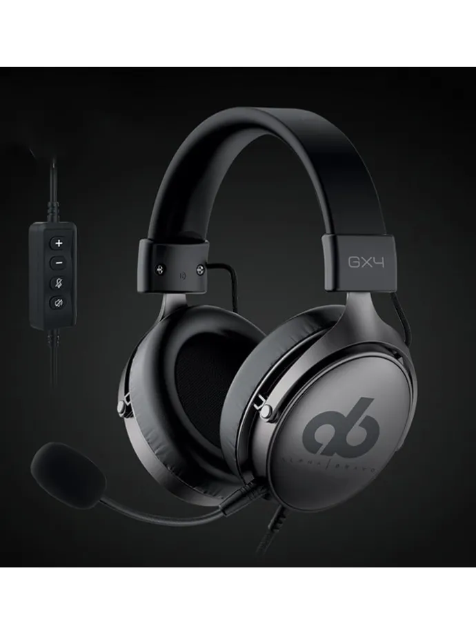 Gamingowy zestaw słuchawkowy "Alpha Bravo GX-4 Pro" w kolorze czarnym