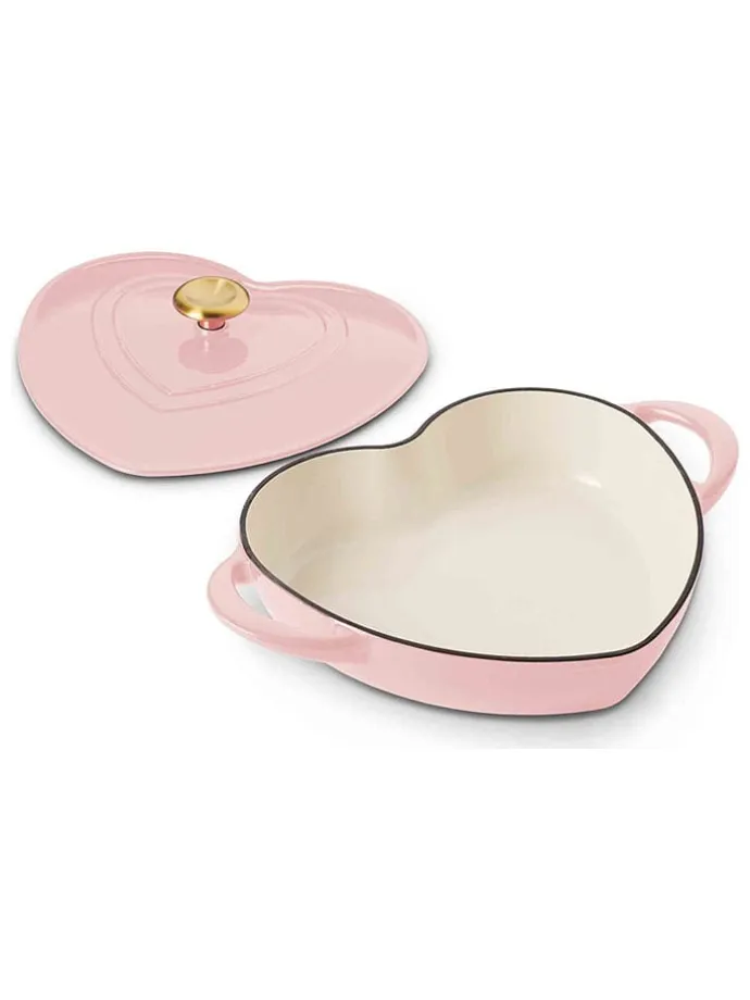 Garnek "Heart" w kolorze jasnoróżowym do duszenia - 2,8 l