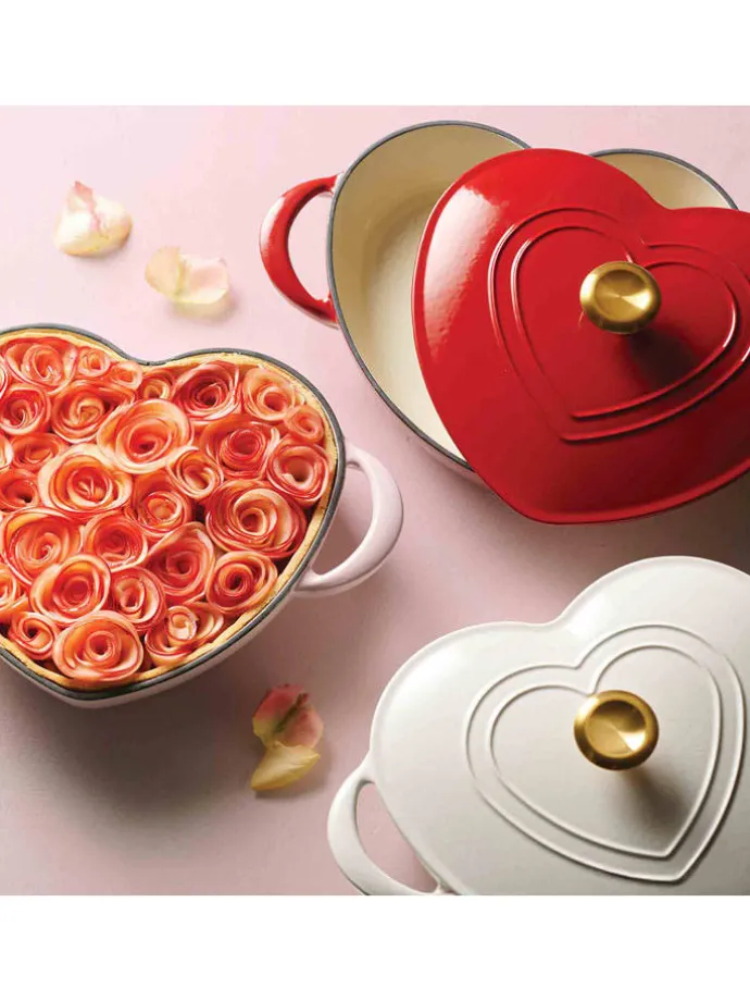 Garnek "Heart" w kolorze jasnoróżowym do duszenia - 2,8 l