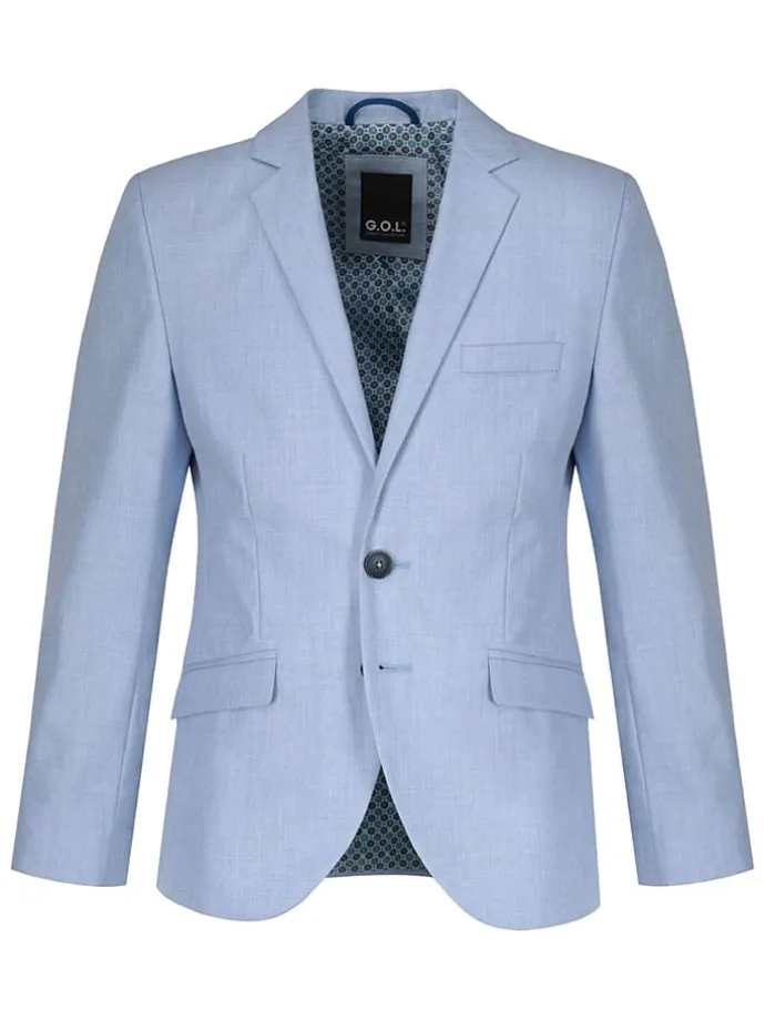 Garnitur - Regular fit - w kolorze błękitnym