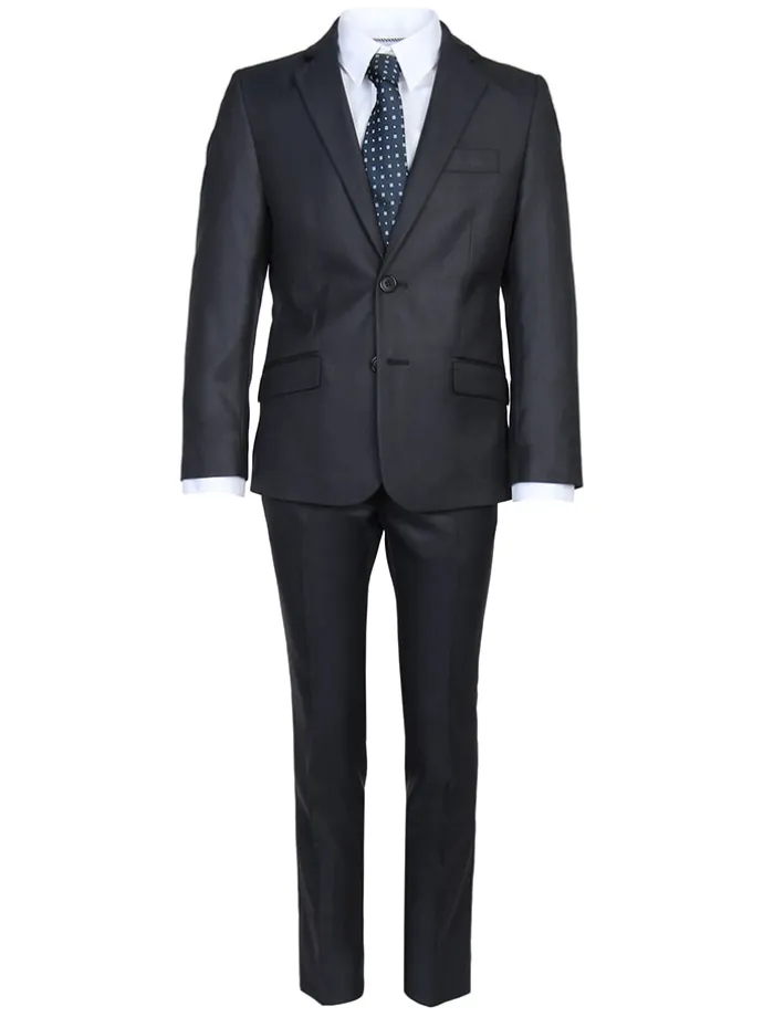 Garnitur - Regular fit - w kolorze antracytowym