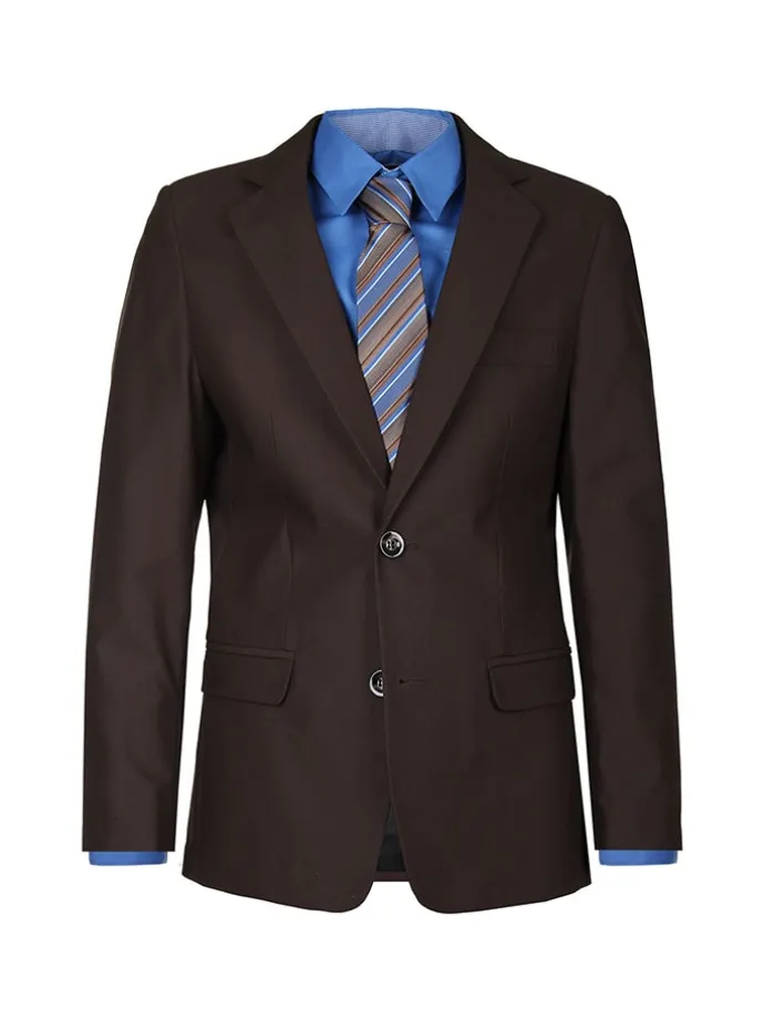 Garnitur - Slim fit - w kolorze brązowym