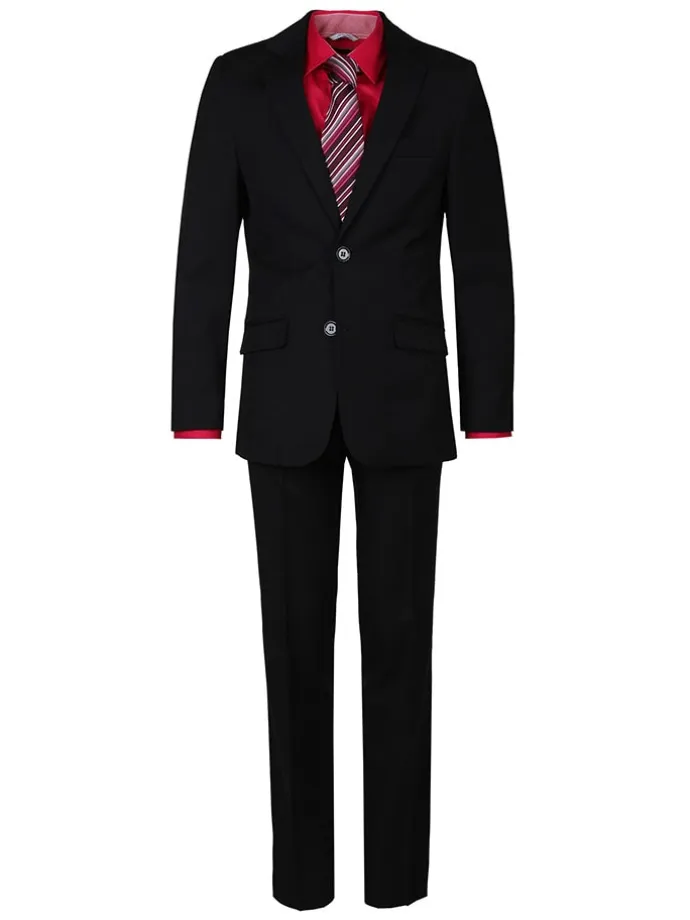 Garnitur - Slim fit - w kolorze czarnym