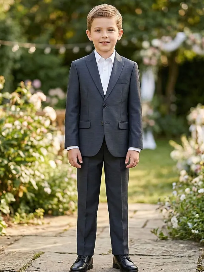Garnitur - Slim fit - w kolorze granatowym