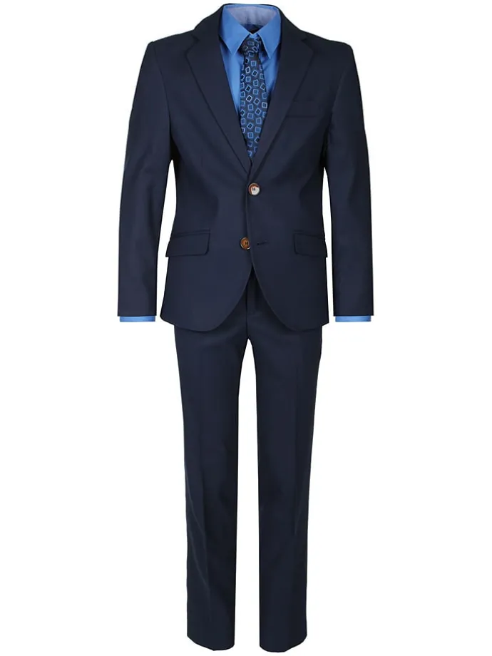 Garnitur - Slim fit - w kolorze granatowym