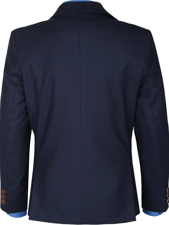 Garnitur - Slim fit - w kolorze granatowym