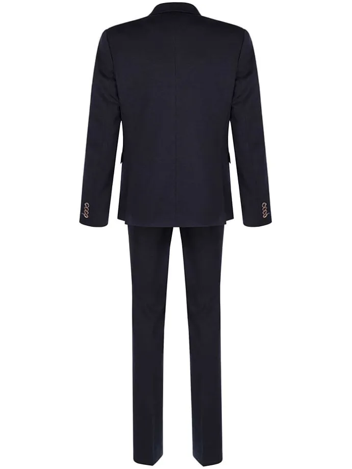 Garnitur - Slim fit - w kolorze granatowym