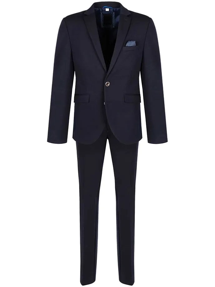 Garnitur - Slim fit - w kolorze granatowym