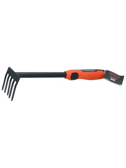Grabki pięciozębowe w kolorze pomarańczowo-czarnym - wys. 31 cm