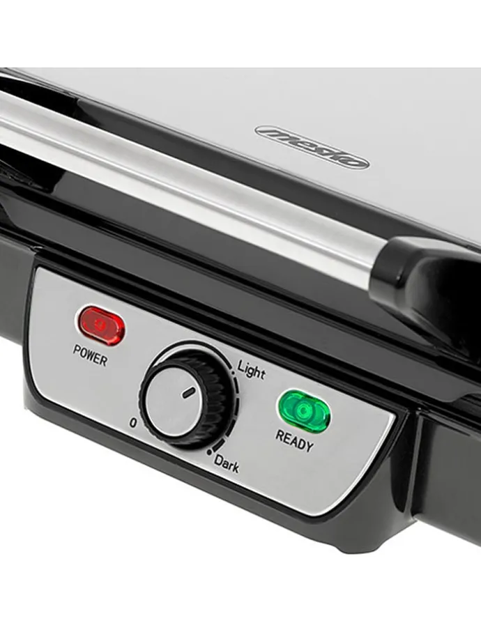 Grill stołowy "MS 3050" w kolorze srebrnym