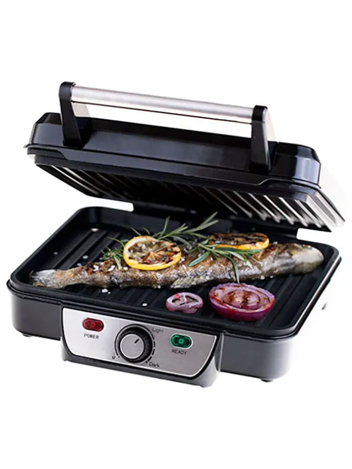 Grill stołowy "MS 3050" w kolorze srebrnym