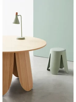 Hocker "Imogen" w kolorze miętowym - wys. 47 x Ø 37 cm