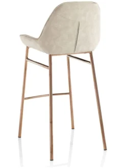 Hocker "Montgomery" w kolorze beżowym - 49,5 x 105 x 41 cm
