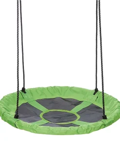 Huśtawka bocianie gniazdo w kolorze zielonym - Ø 90 cm - 3+