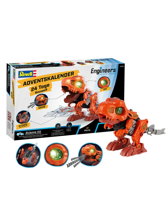 Kalendarz adwentowy "Engineers Electric T.Rex" - 8+