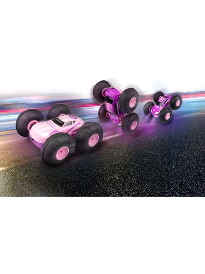 Kalendarz adwentowy "Stunt Car" w kolorze jasnoróżowym - 8+